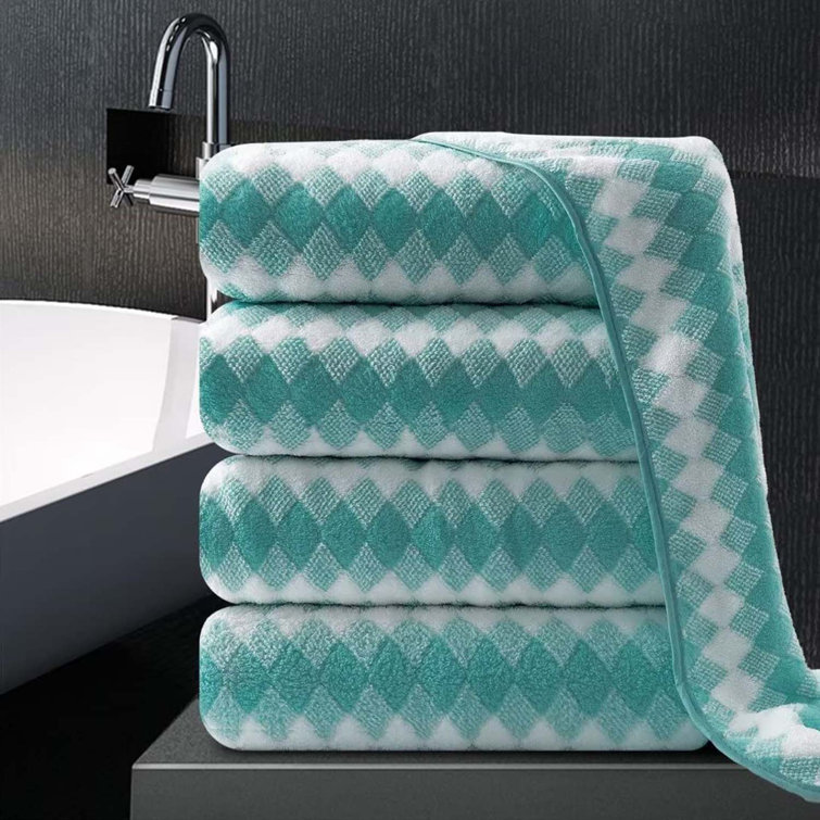 NKJUNEER 4 Piece Bath Sheet Set Wayfair